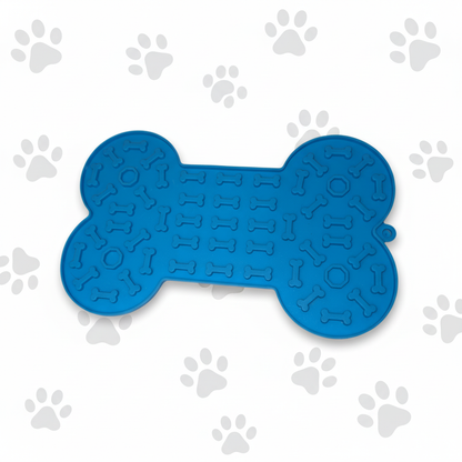 Blue bone lick mat hero shot